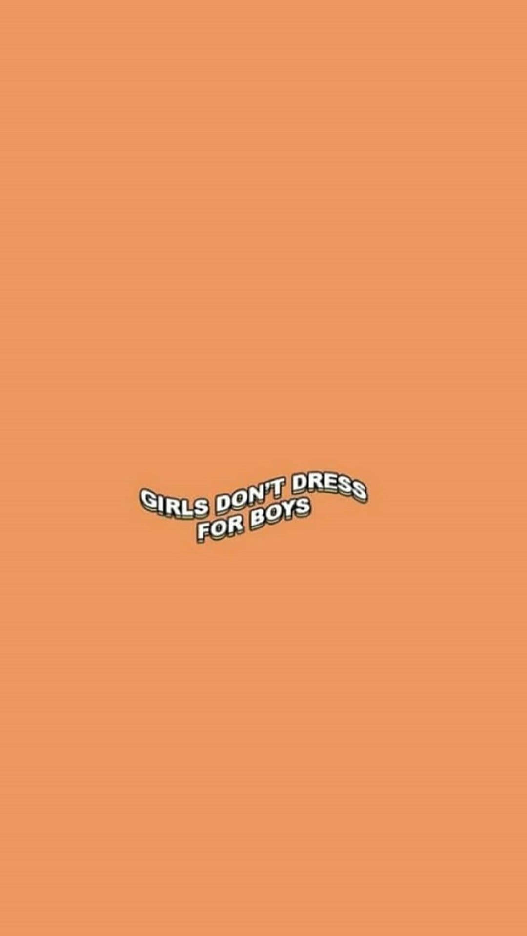 Palabras estéticas en naranja pastel Fondos de pantalla