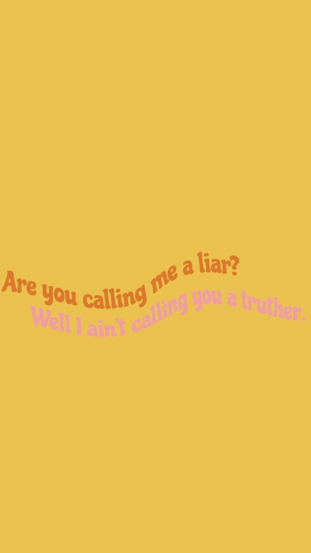 Fondo de pantalla estético con palabras en amarillo