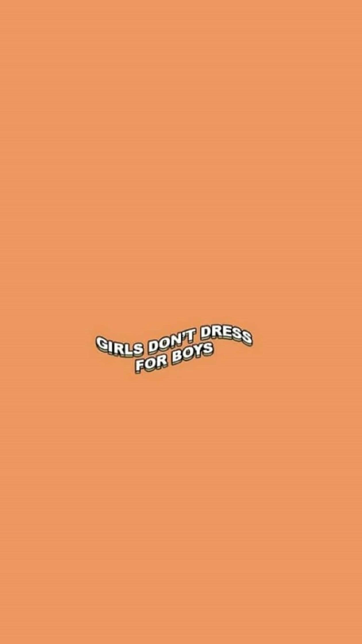 Palabras estéticas en naranja pastel Fondos de pantalla