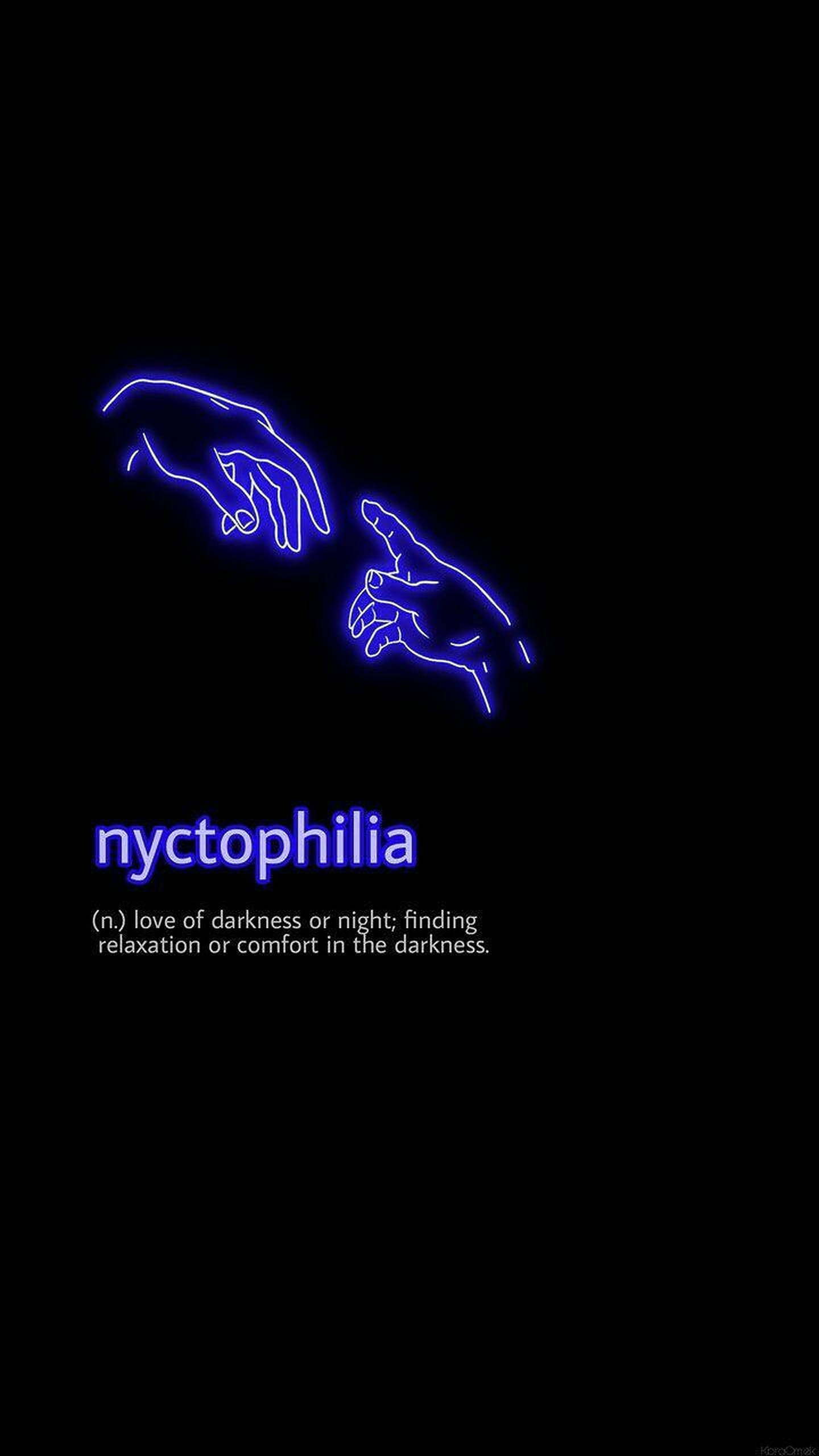 Palabras estéticas Nyctophilia Fondos de pantalla