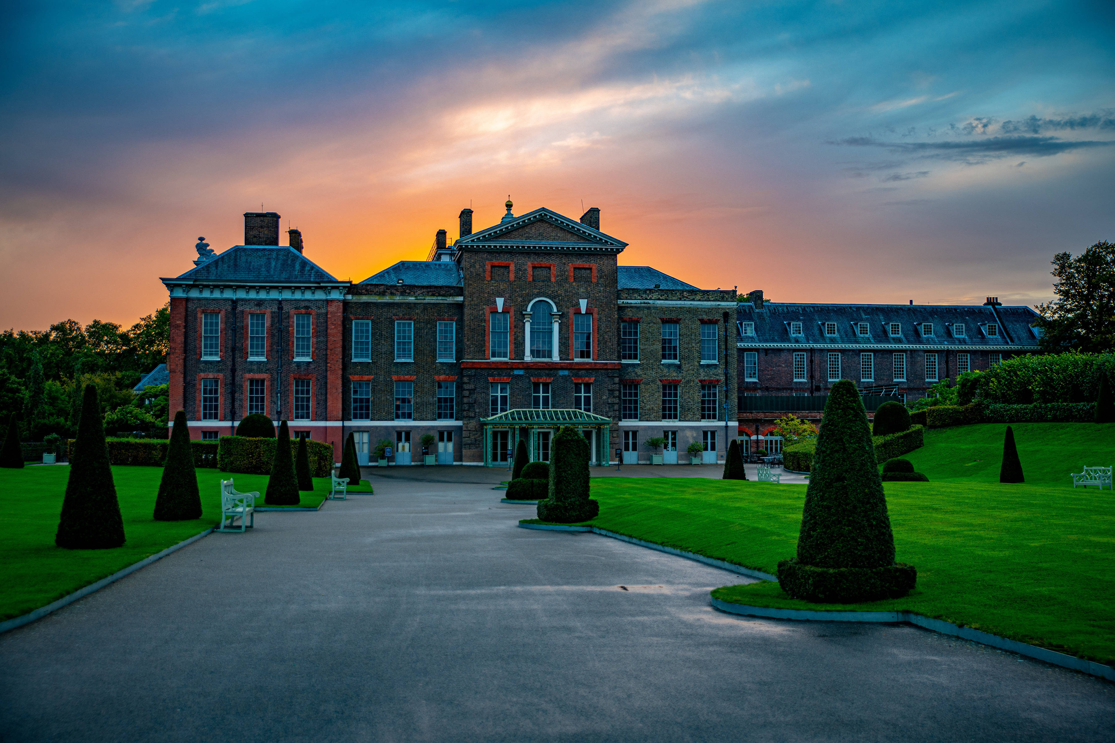 Palacio de Kensington Fotografiado al Atardecer Fondos de pantalla
