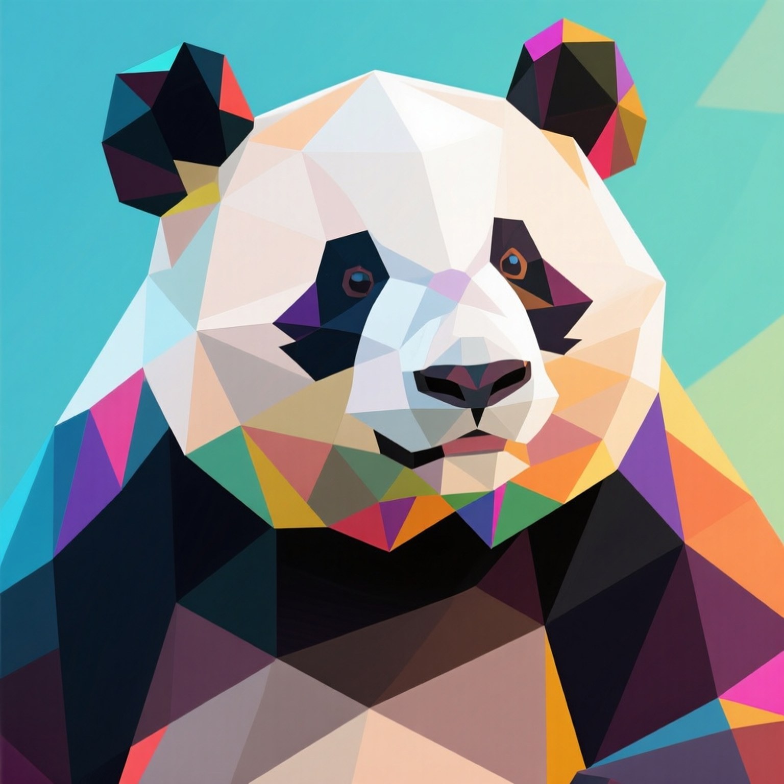 Panda Geométrico Fondos de pantalla