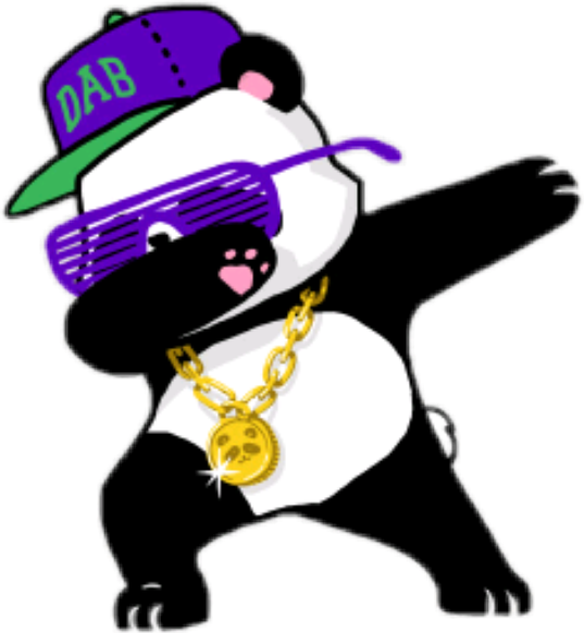 Panda Hip Hop Dabbing.PNG Fondos de pantalla