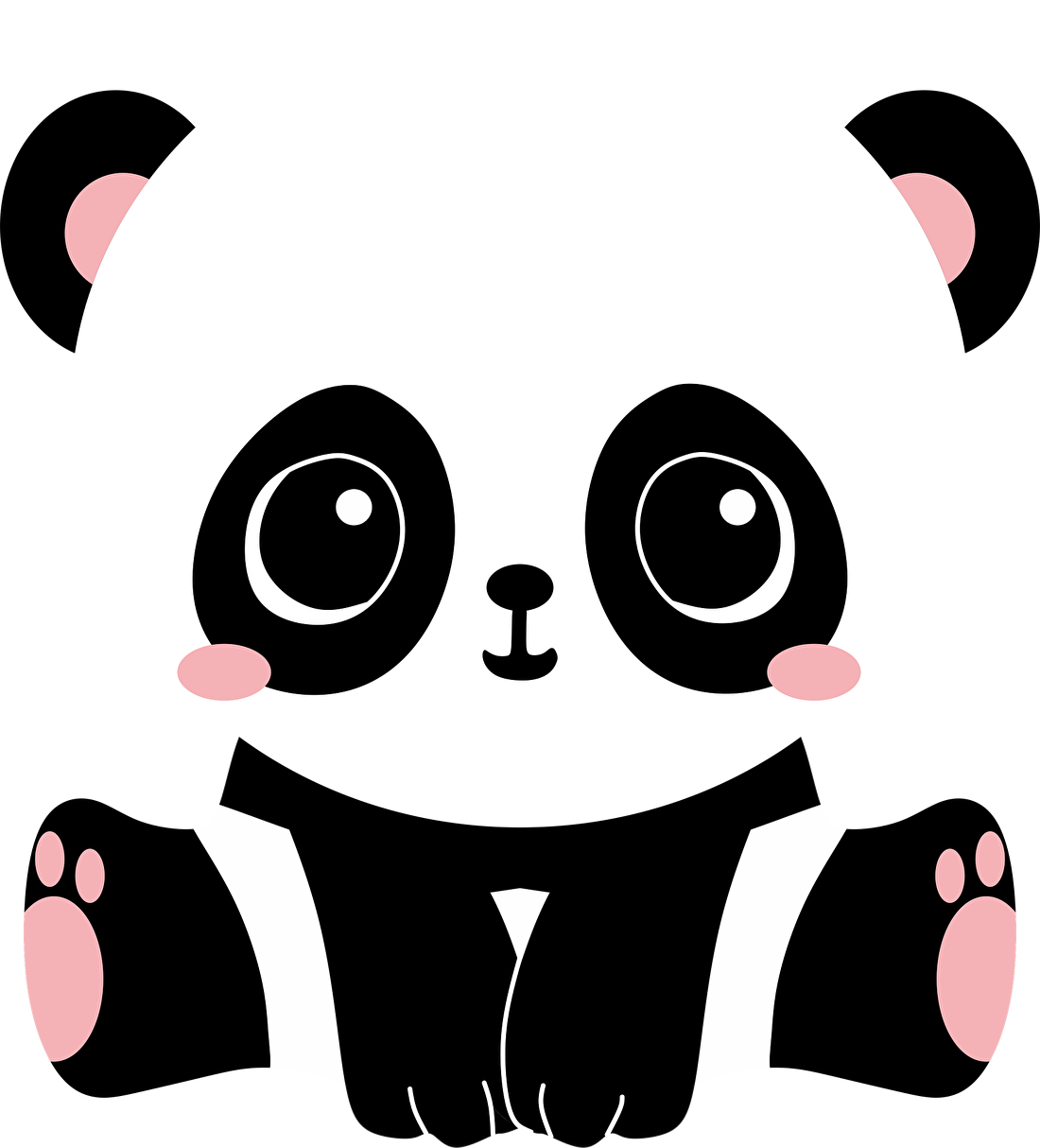 Panda Lindo de Dibujos Animados Fondos de pantalla