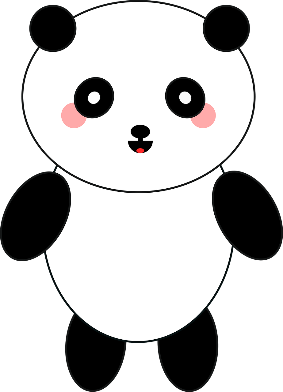 Panda Lindo de Dibujos Animados Fondos de pantalla