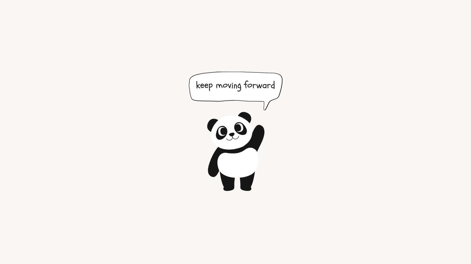 Panda Saludando Fondo de Pantalla Lindo para PC Fondos de pantalla