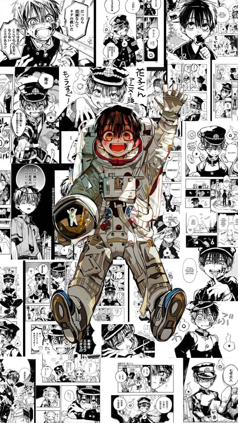 Panel de Manga con una Paleta de Colores Única y Atractiva Fondos de pantalla