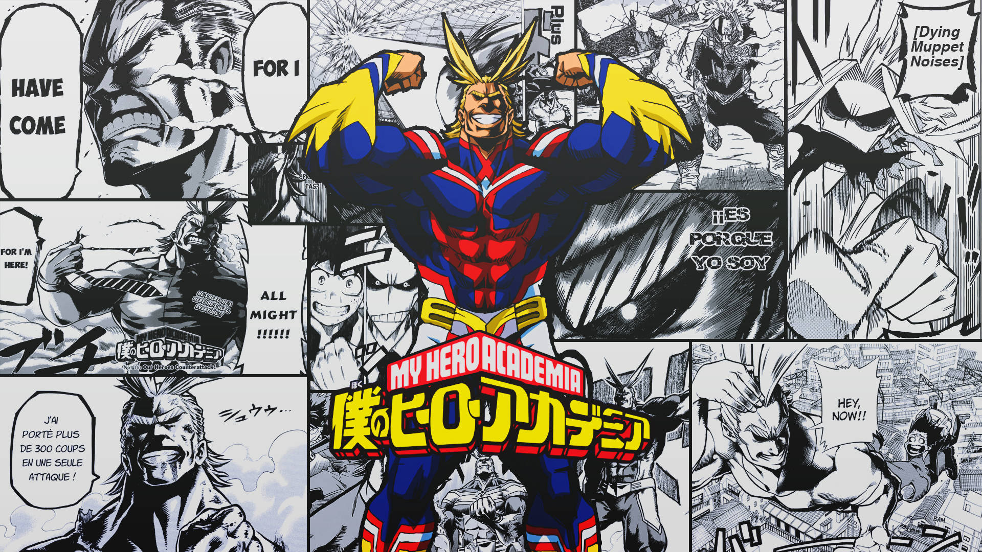 Panel de Manga de My Hero Academia Fondos de pantalla