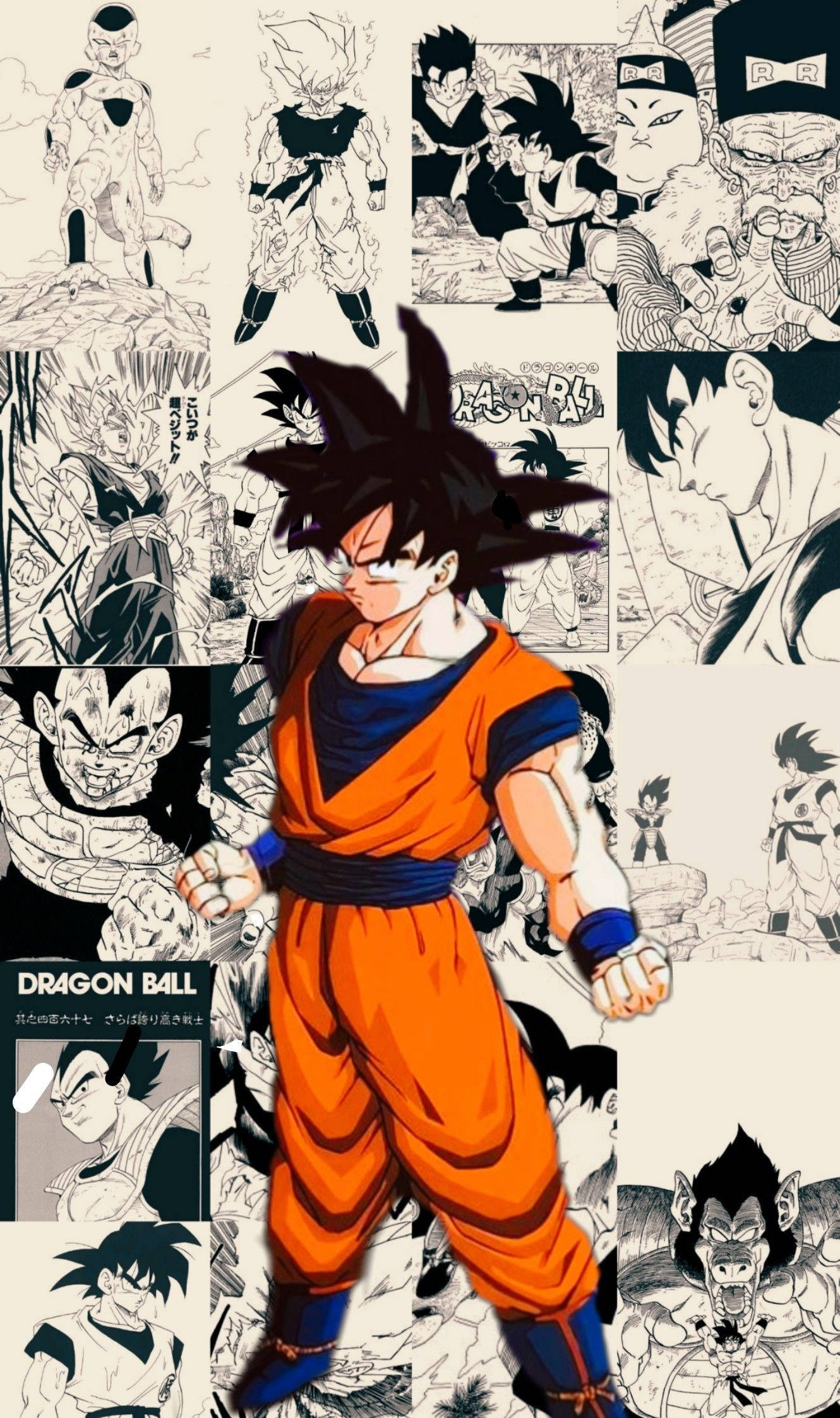 Panel de Manga de Dragon Ball Goku Fondos de pantalla