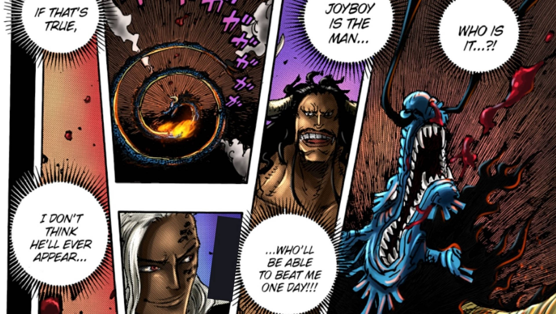 Panel de Manga de King y Kaido Fondos de pantalla