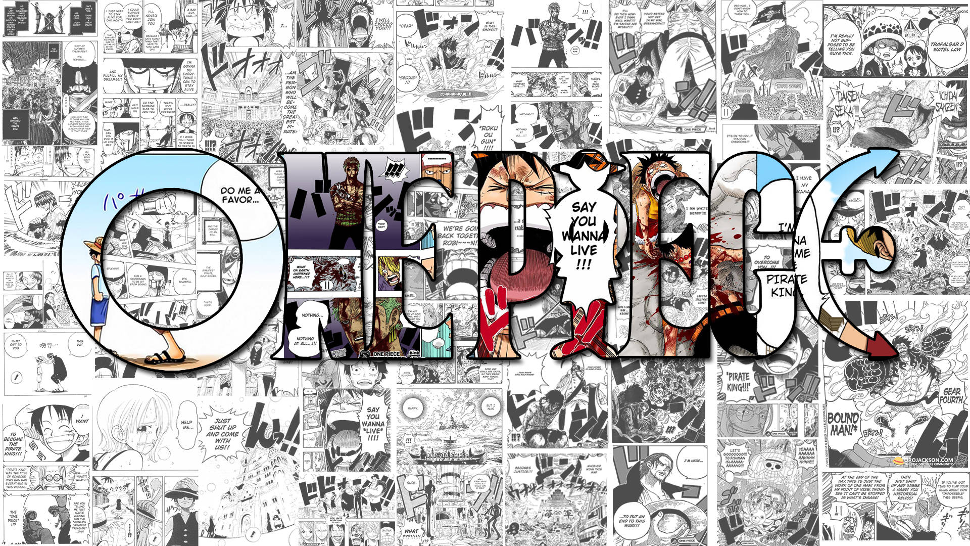 Panel de Manga de One Piece Fondos de pantalla
