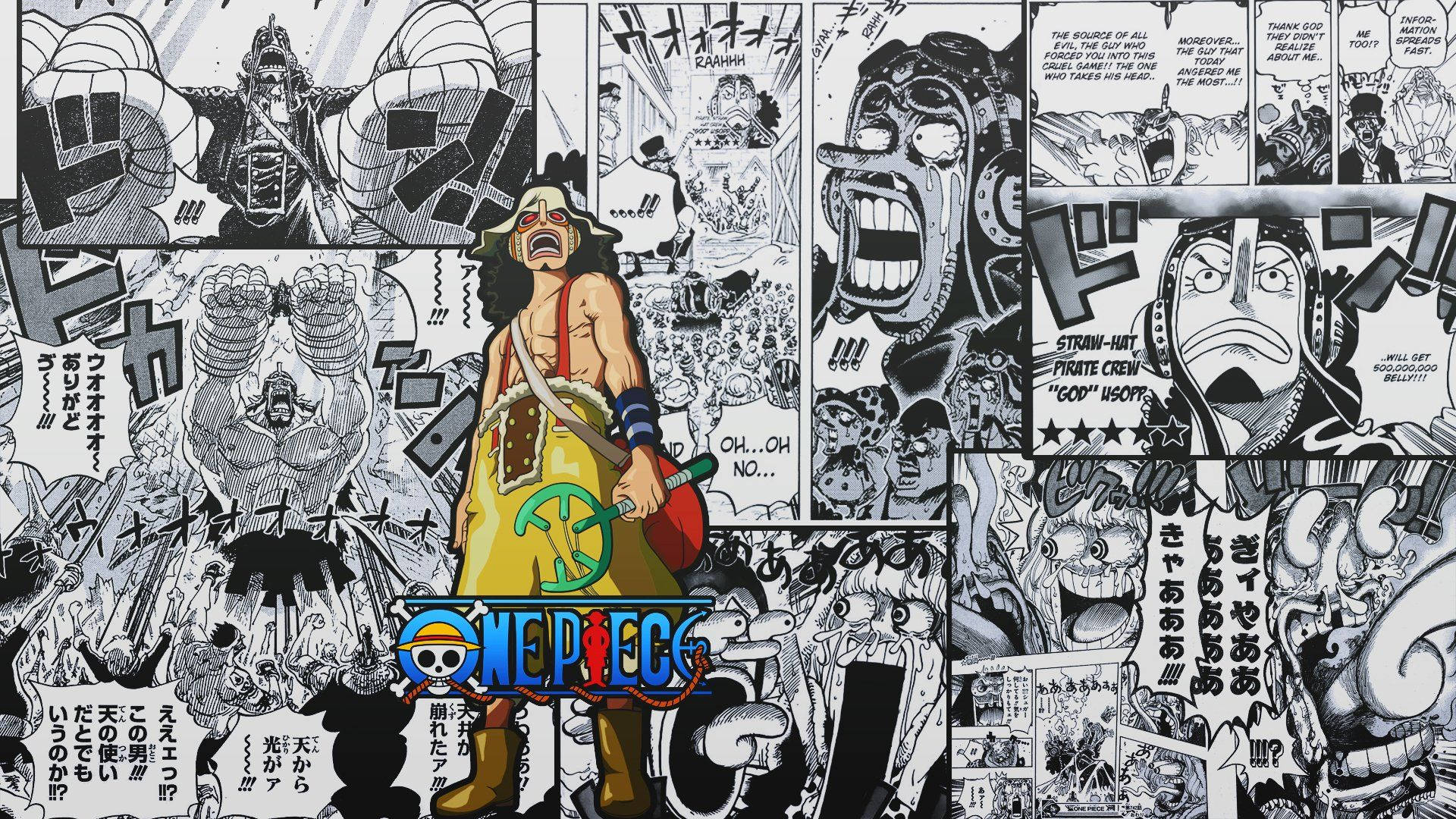 Panel de Manga de Usopp, el Sombrero de Paja Fondos de pantalla