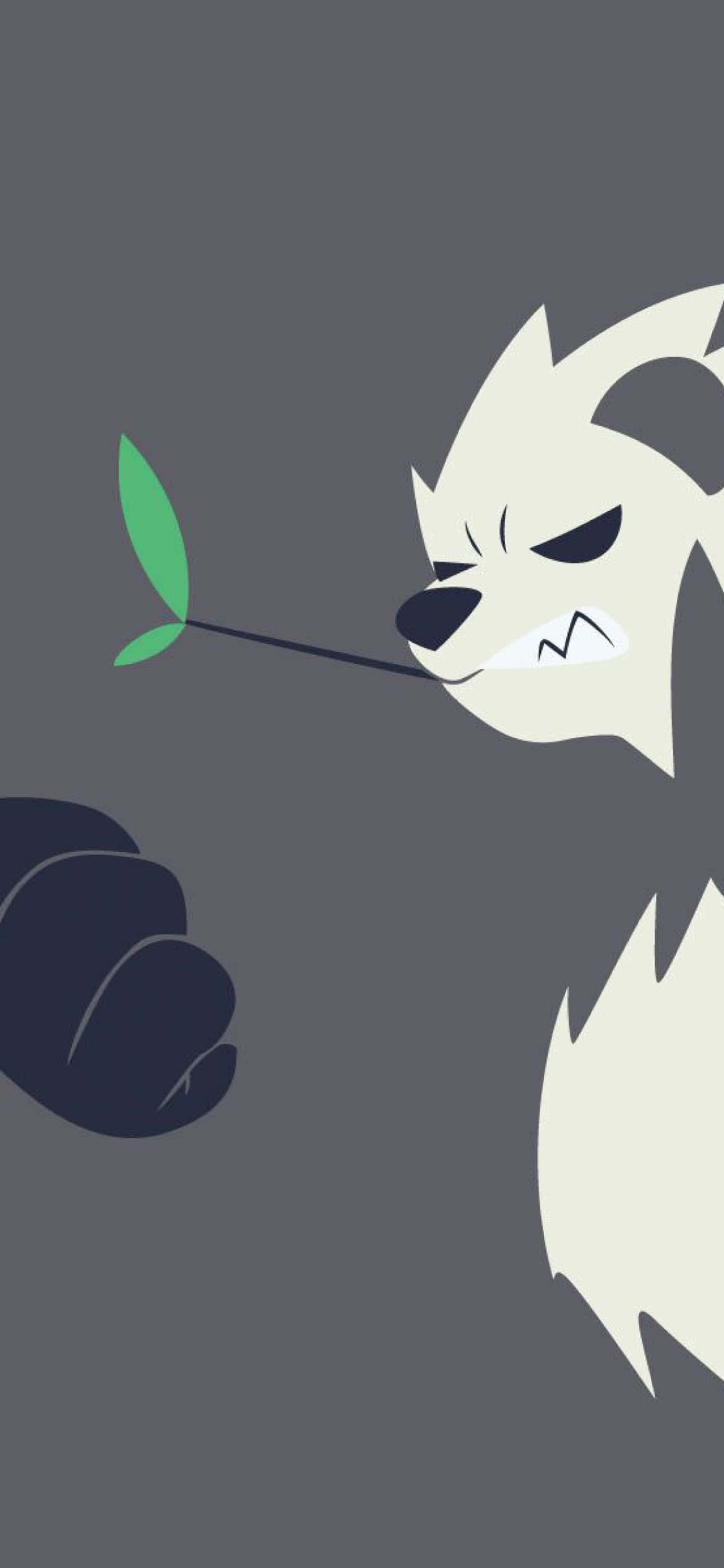 Pangoro con hoja en arte vectorial Fondos de pantalla