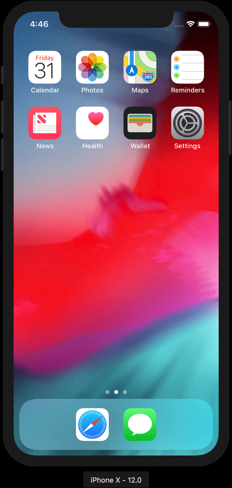 Pantalla de inicio del iPhone X Fondos de pantalla