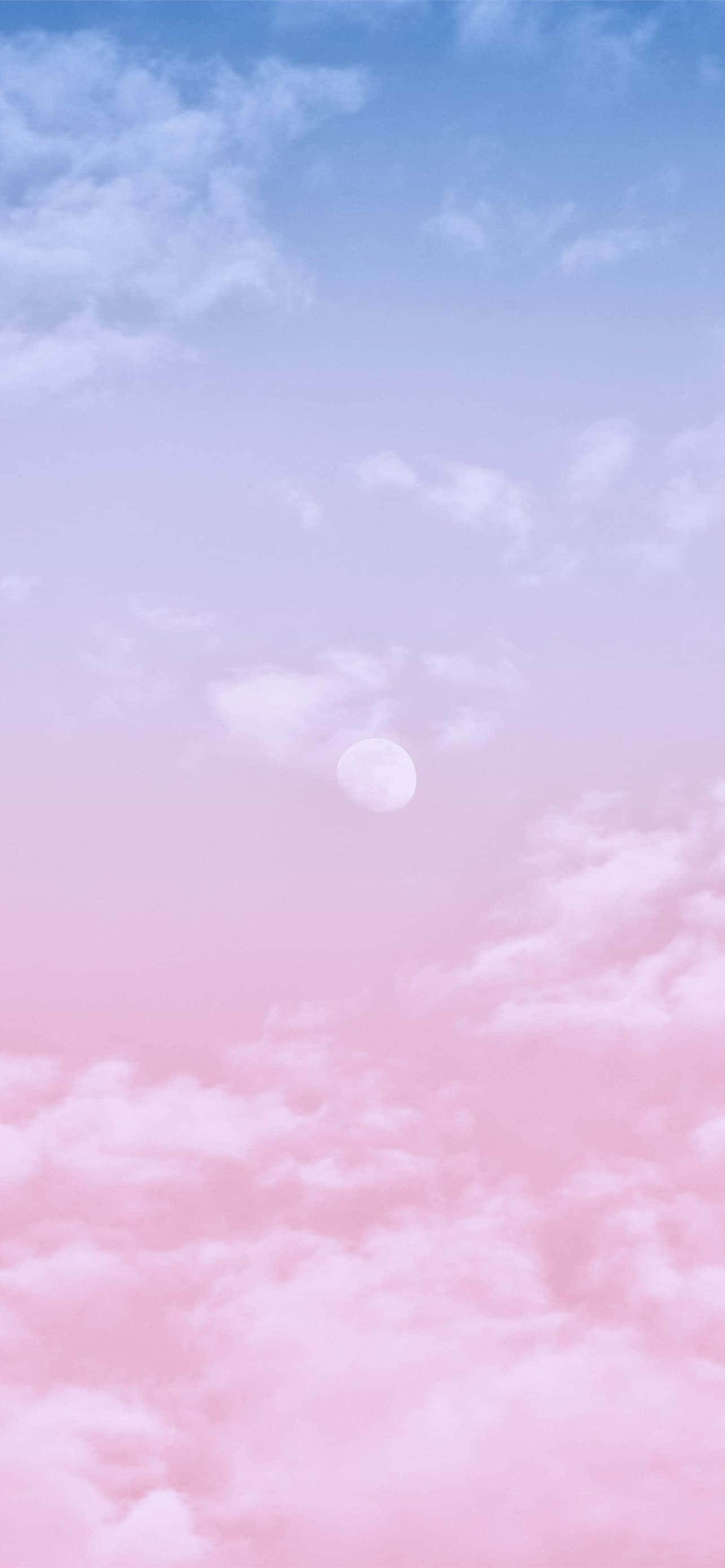 Pantalla de inicio estética cielo rosa y azul Fondos de pantalla