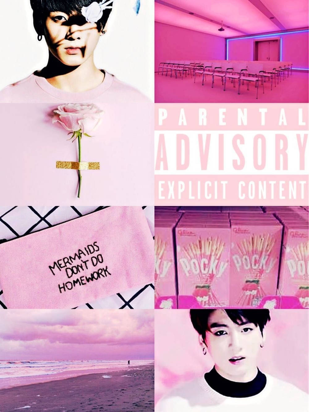 Pantalla rosa de chica para teléfono BTS Fondos de pantalla