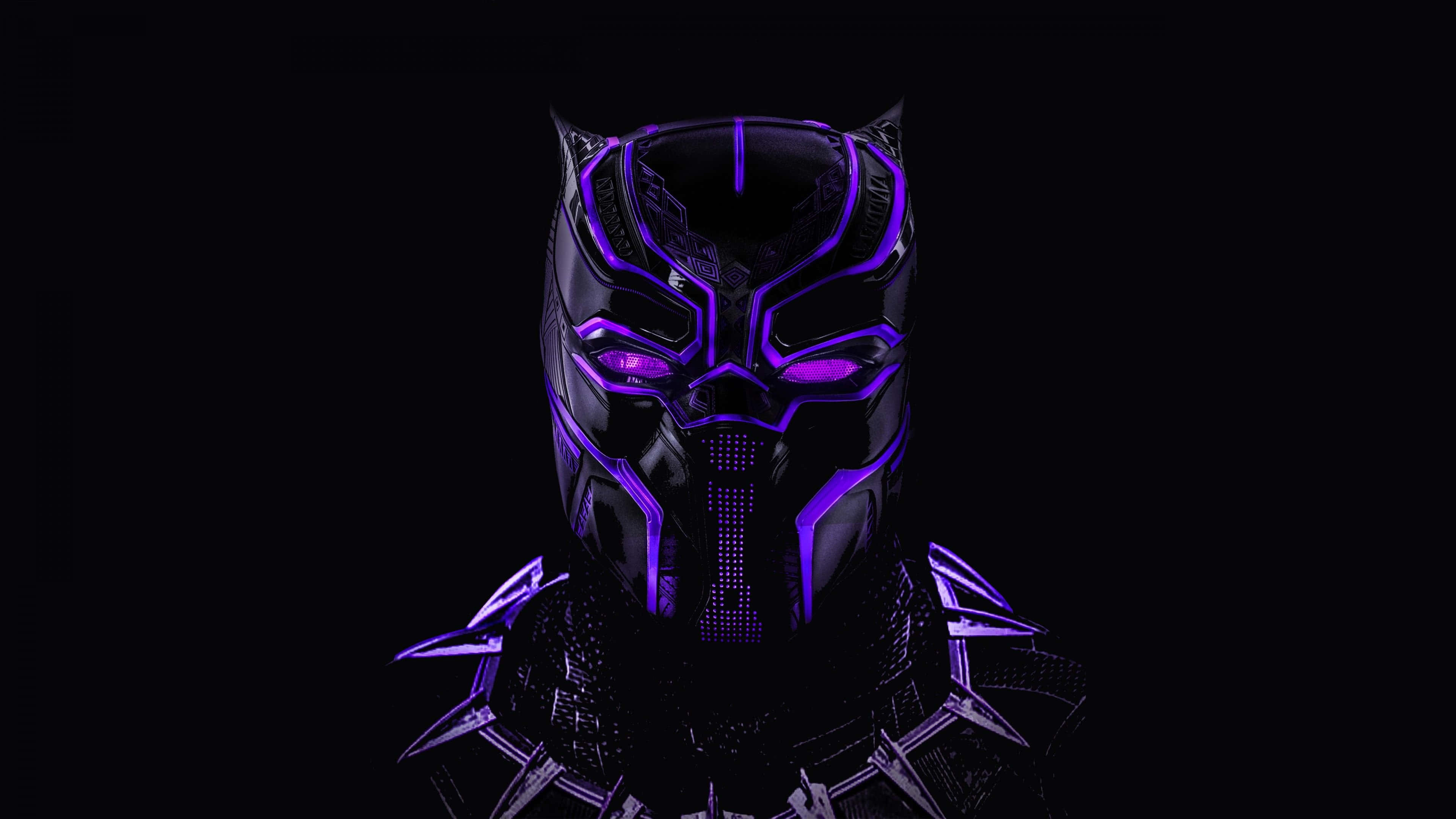 Pantera Negra Neón Negro HD Fondos de pantalla