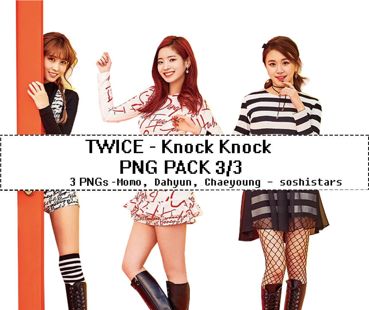Paquete PNG de Twice Knock Knock Fondos de pantalla