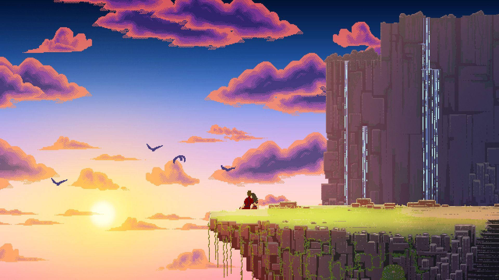 Paraíso Estético Pixel Art Fondos de pantalla