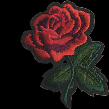 Parche bordado de rosa roja Fondos de pantalla