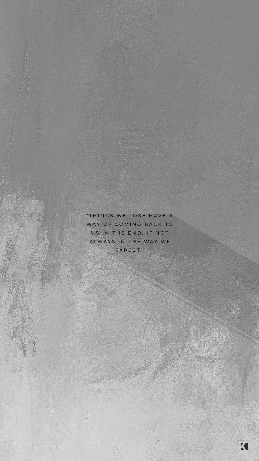 Pared de cemento gris estética con texto Fondos de pantalla
