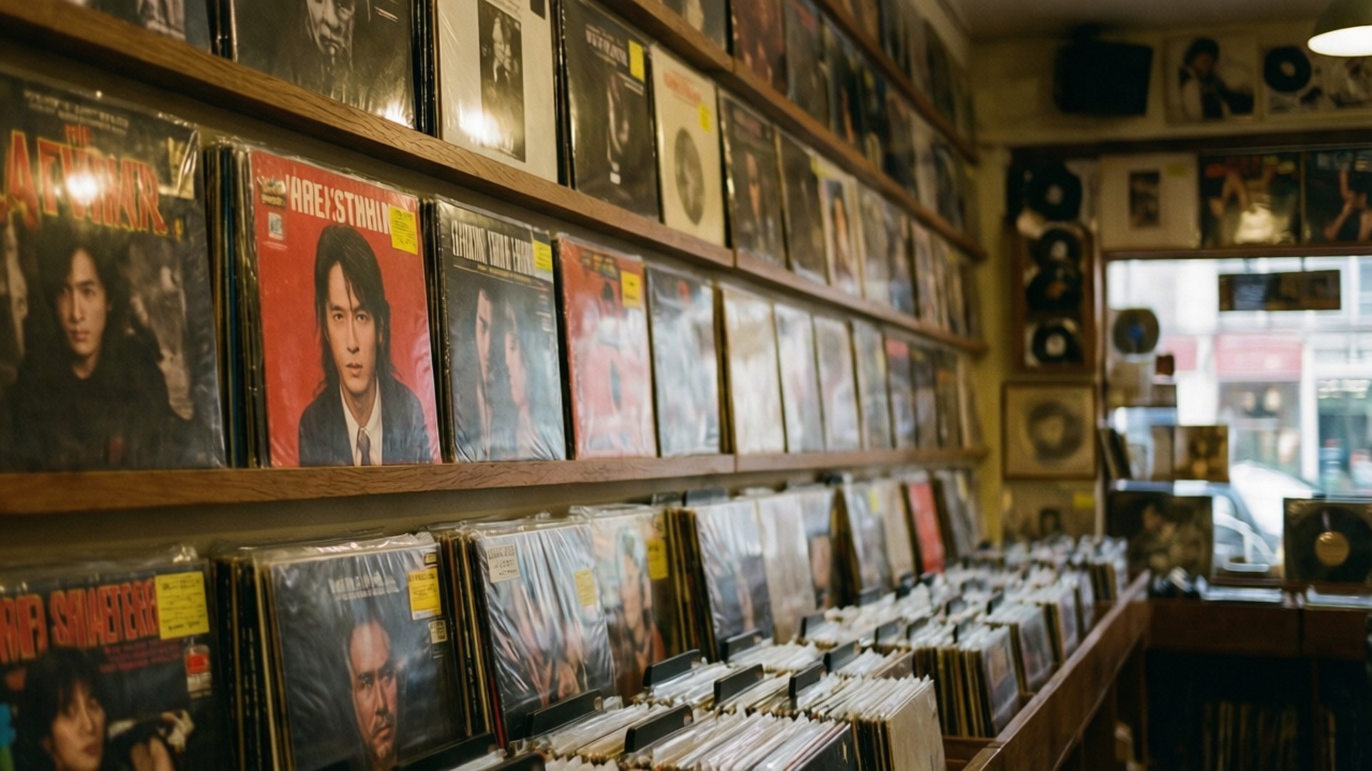 Pared de Tienda de Discos Fondos de pantalla