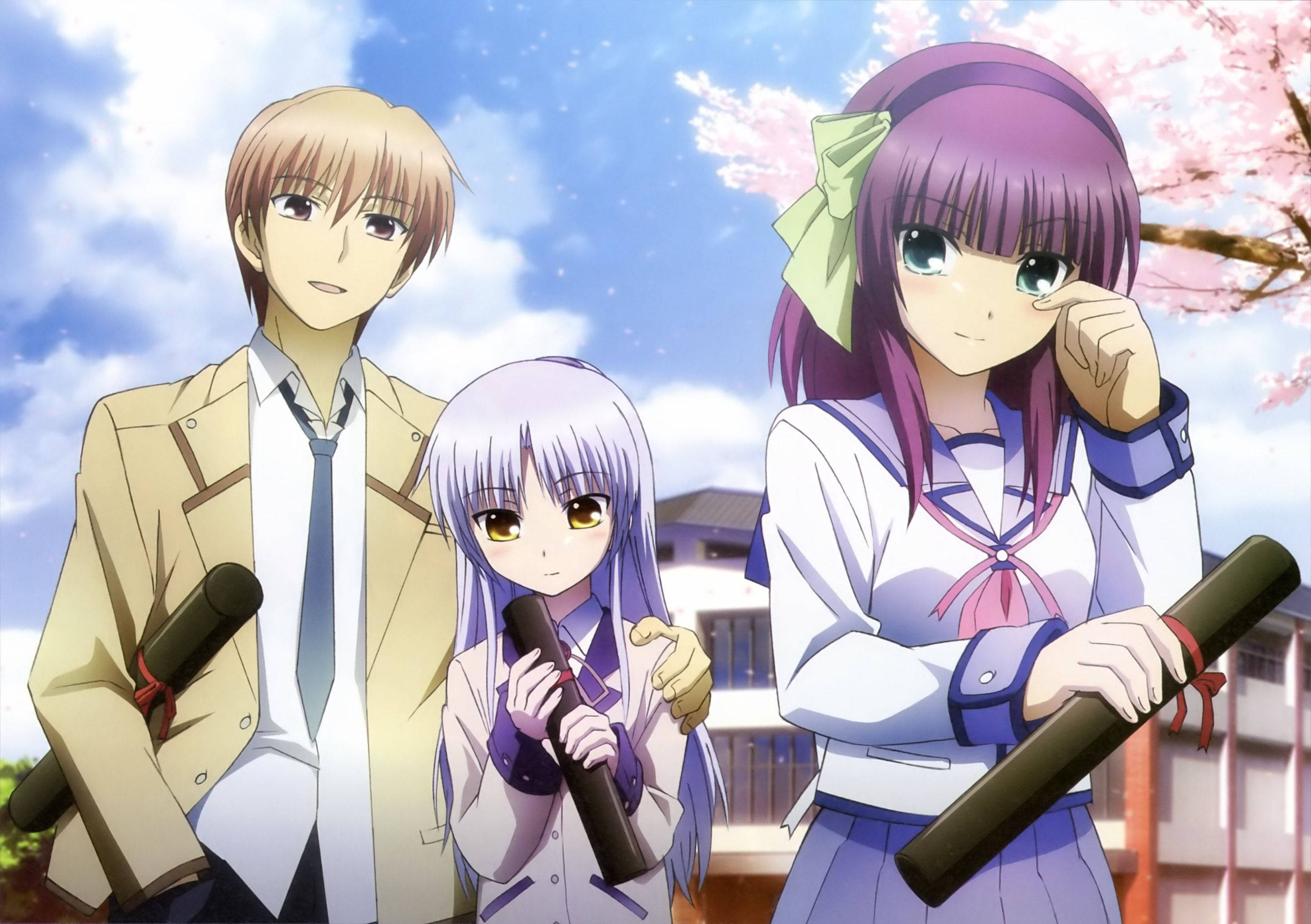 Pareja de Anime Angel Beats Fondos de pantalla