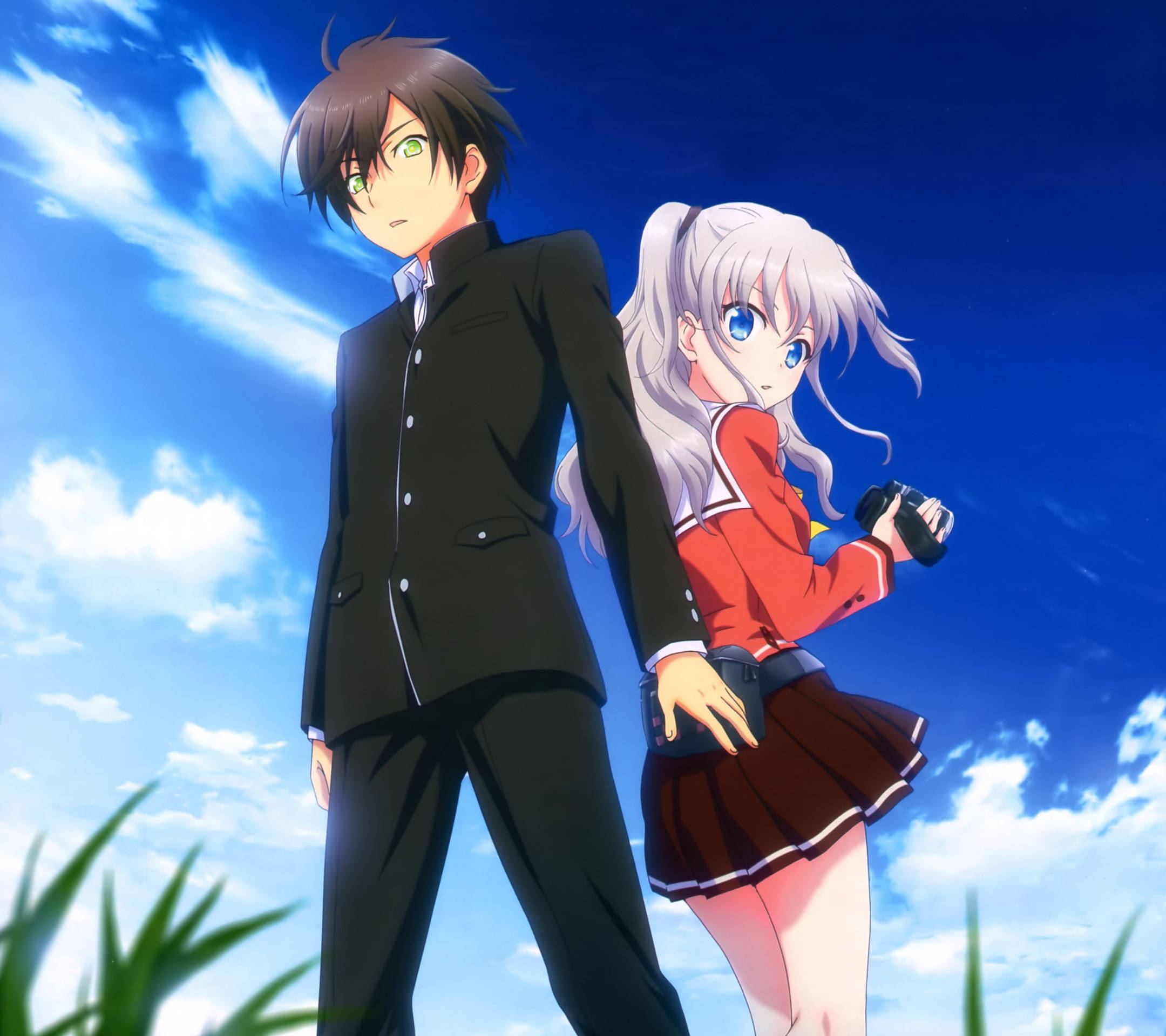 Pareja de anime Charlotte Fondos de pantalla