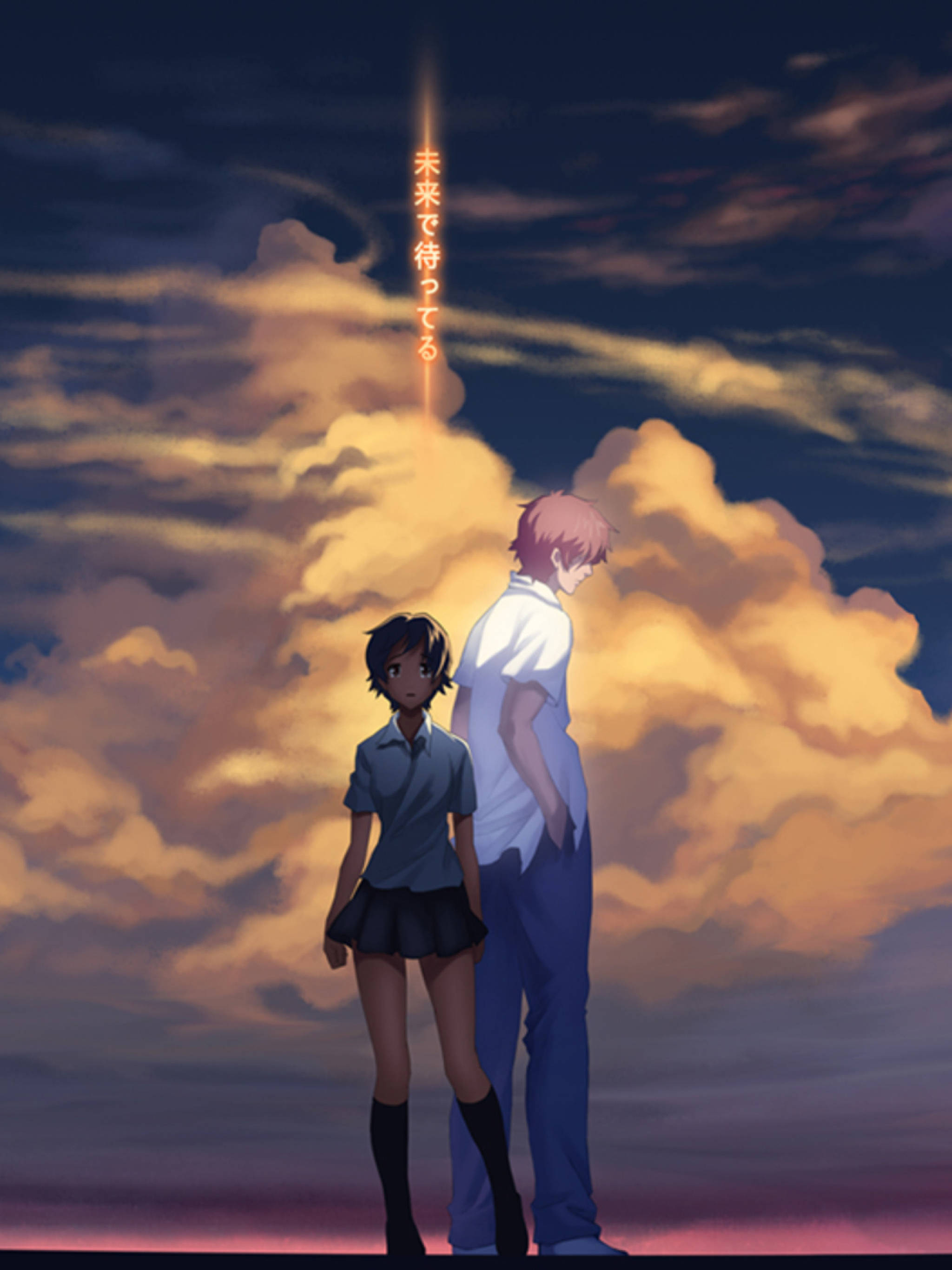 Pareja de anime de La chica que saltó a través del tiempo Fondos de pantalla