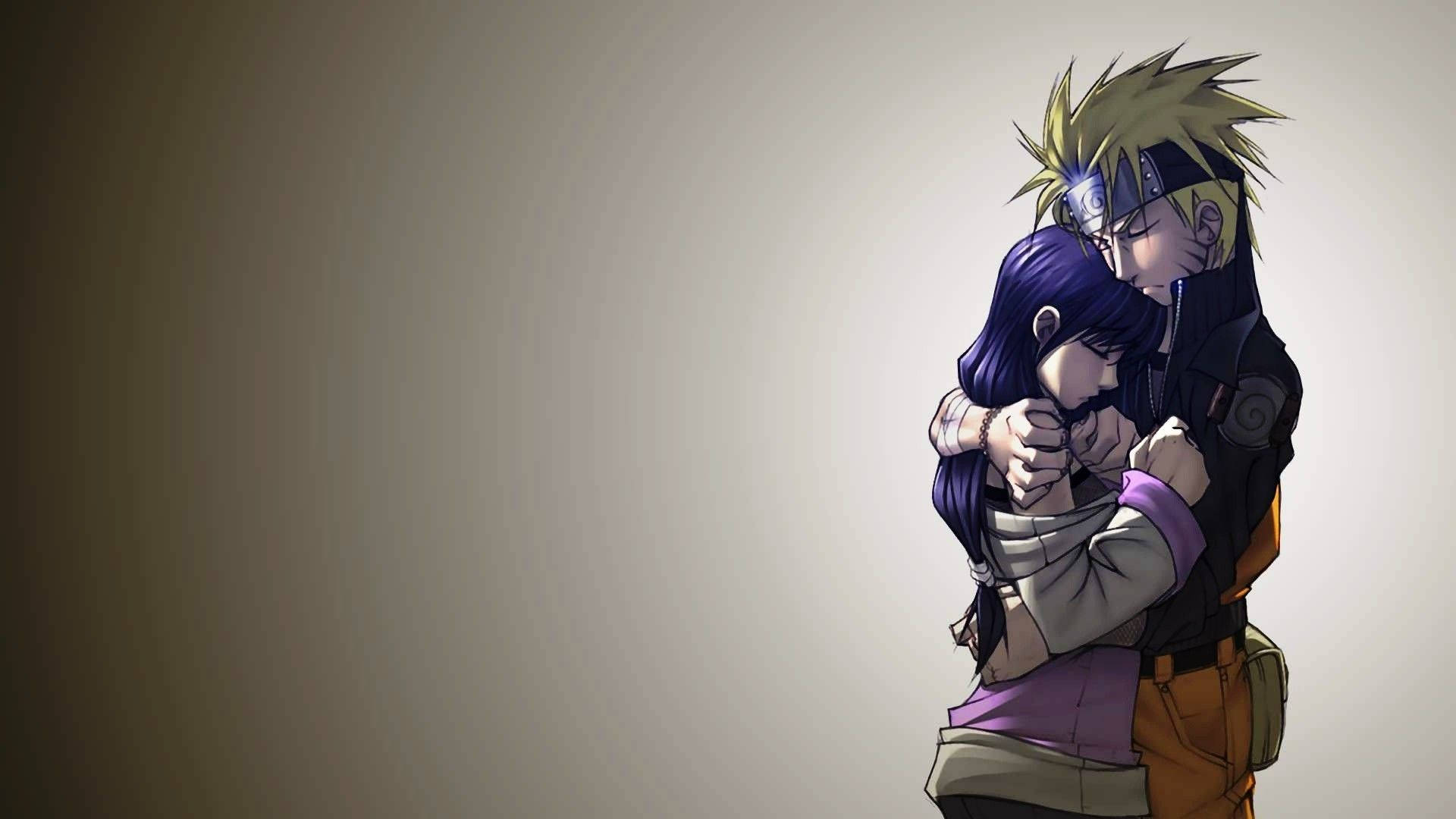 Pareja de Anime Abrazándose Naruto Fondos de pantalla