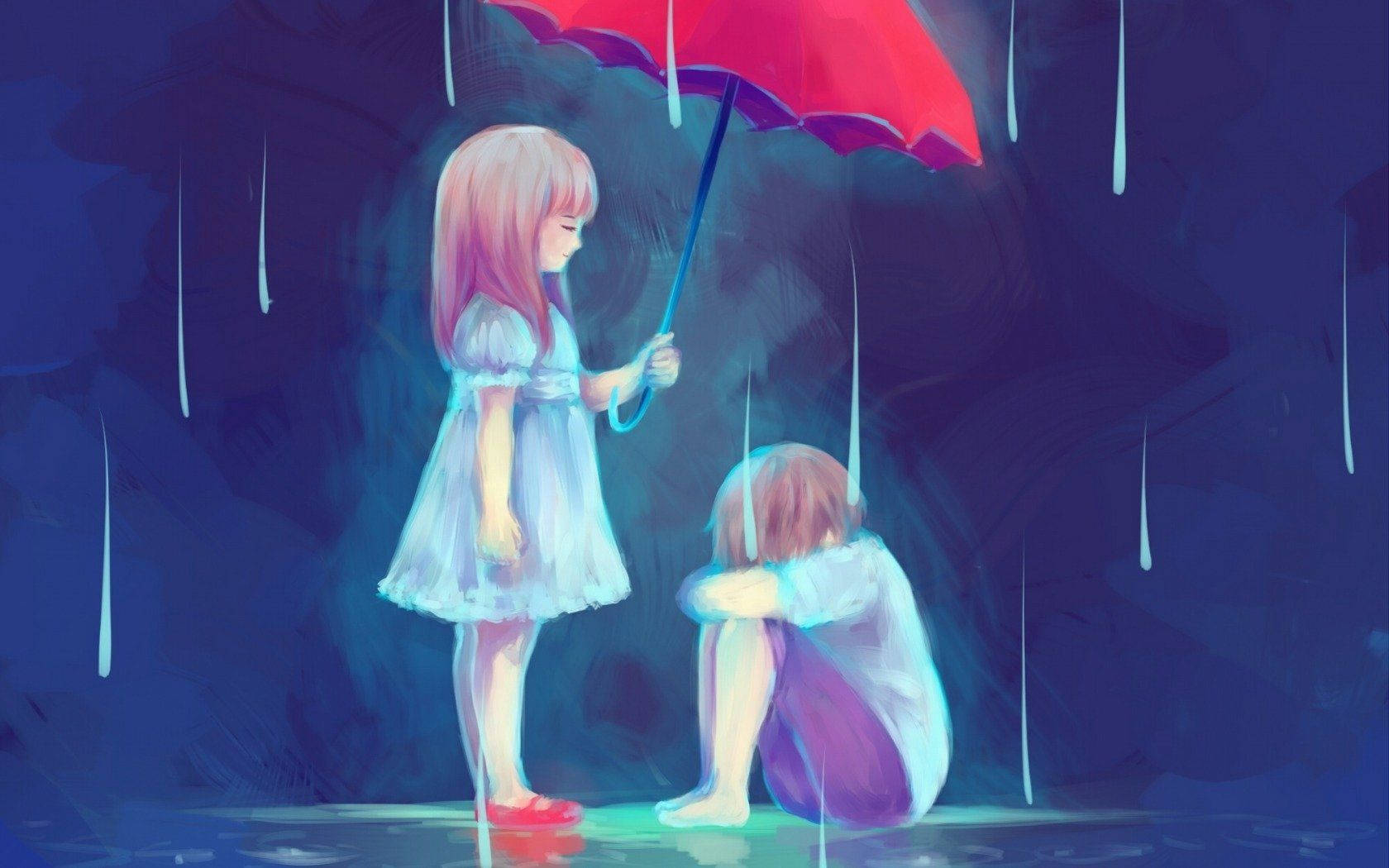 Pareja de Anime Triste Estética Fondos de pantalla
