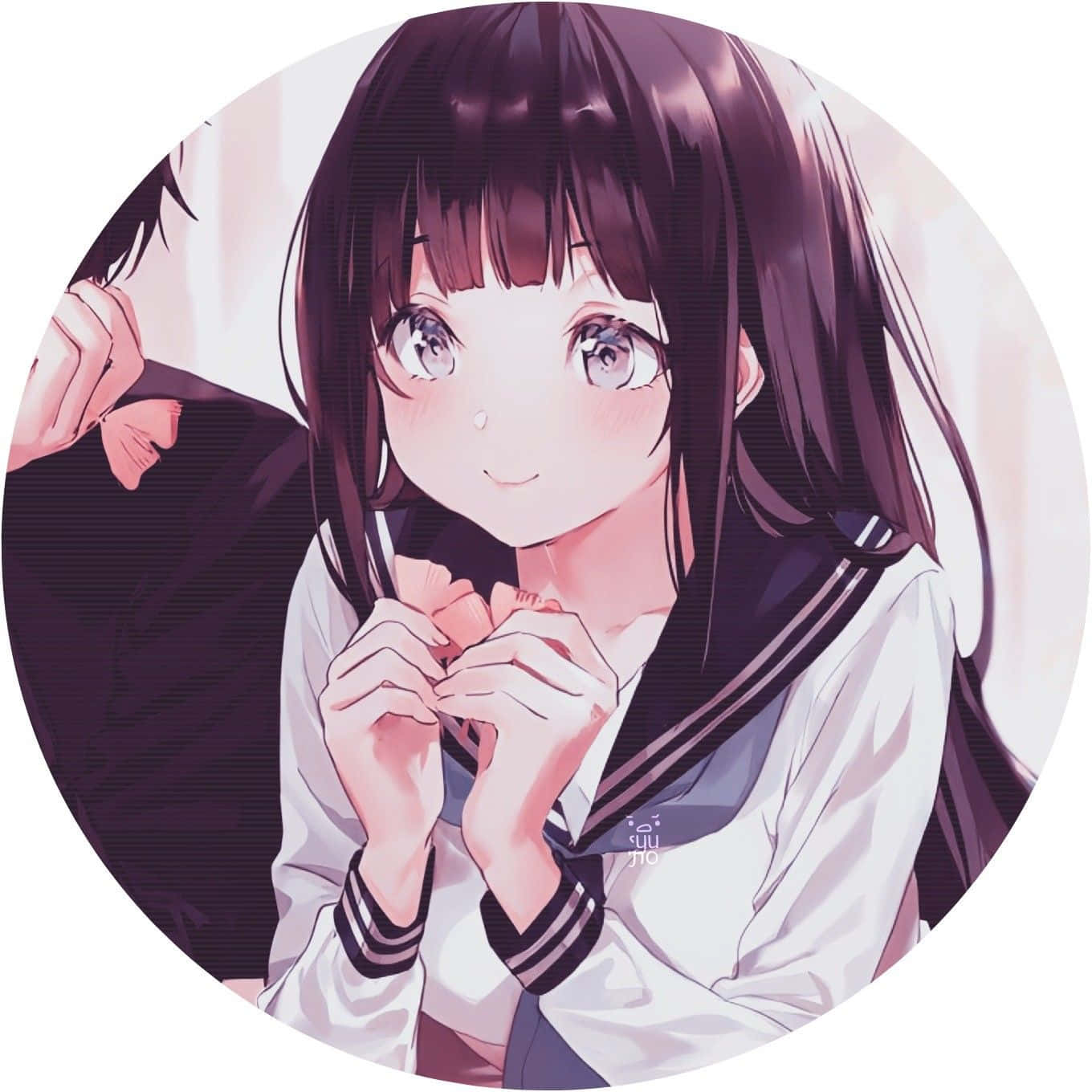 Pareja de fotos de perfil de anime chica linda Fondos de pantalla