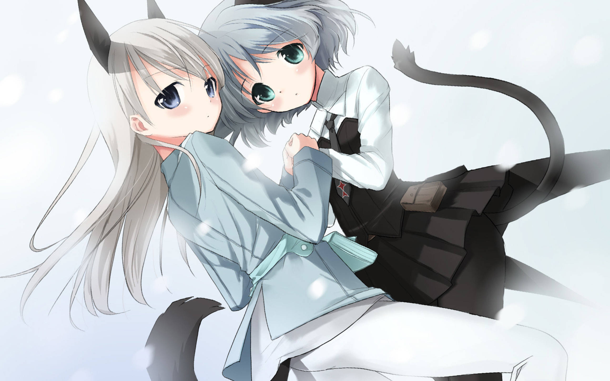 Pareja de Gatas Lesbianas Anime Fondos de pantalla