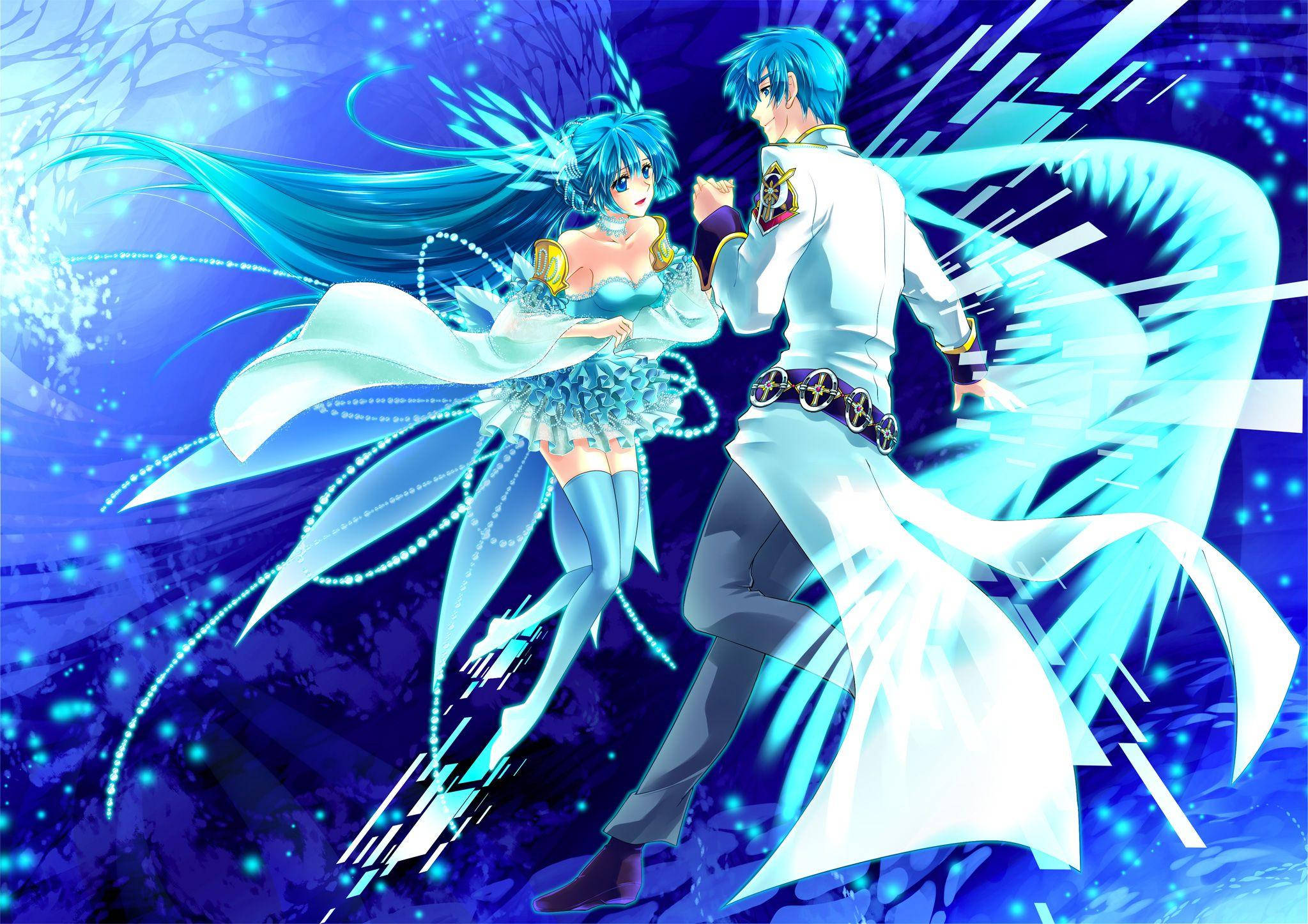 Pareja de hadas bailando anime Fondos de pantalla