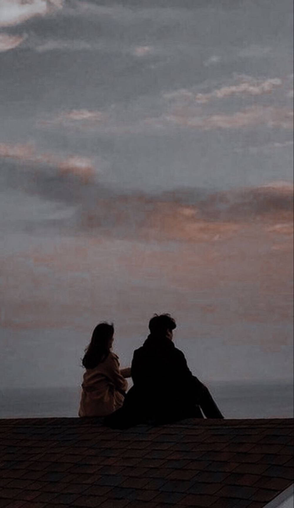 Pareja estética en techo de ladrillo Fondos de pantalla