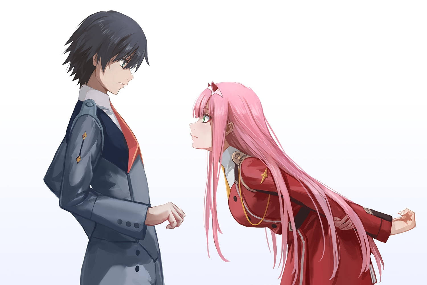 Pareja estética de anime Darling In The Franxx Fondos de pantalla