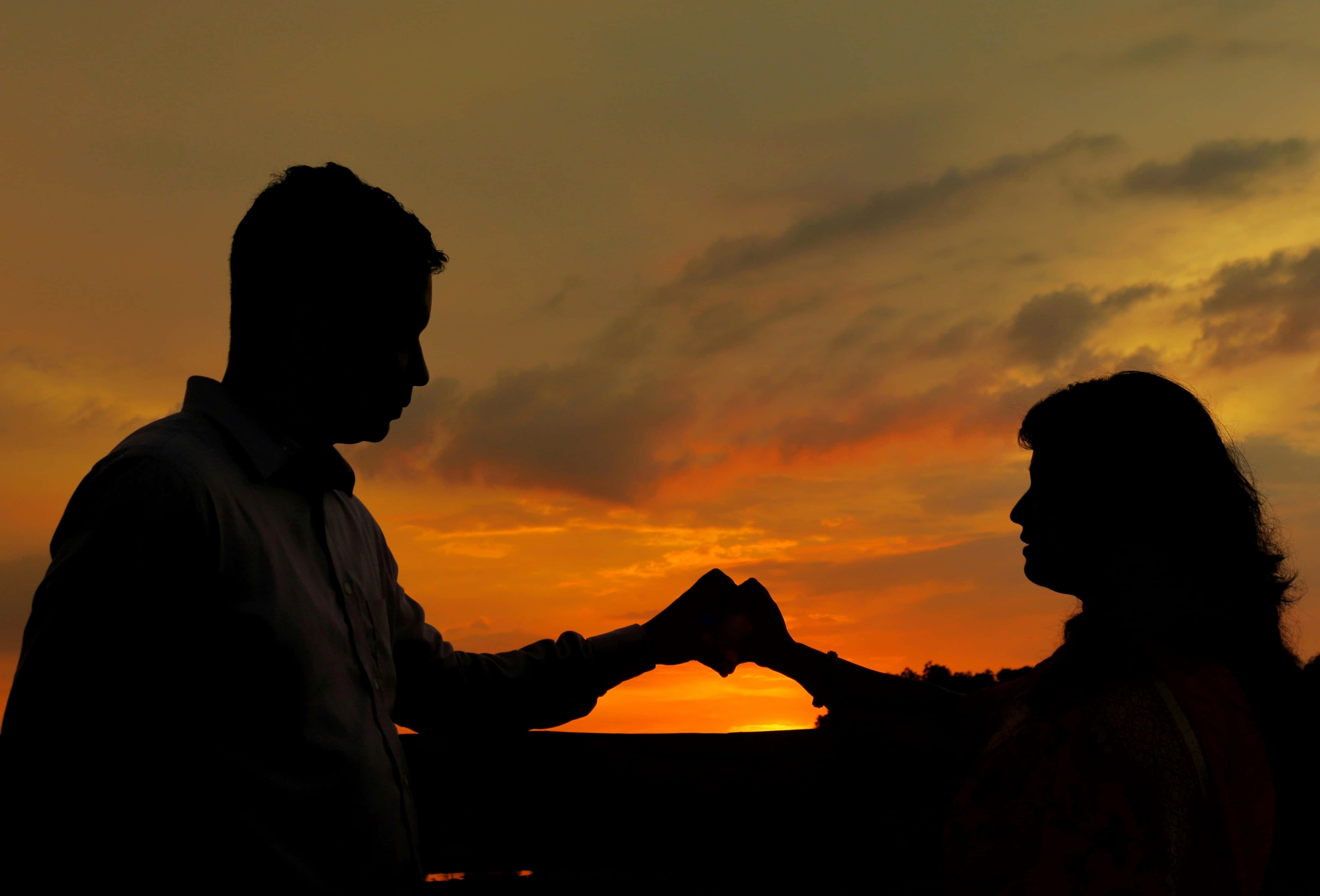 Pareja Metas Foto Promesa al Atardecer Fondos de pantalla