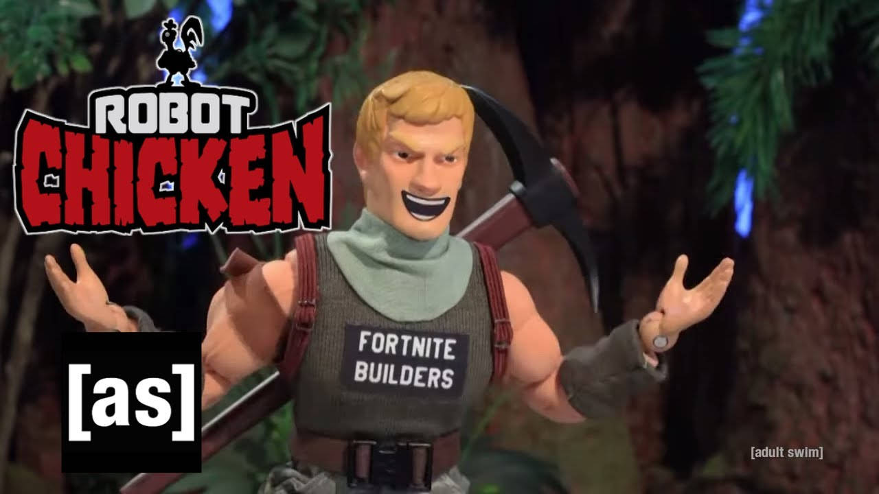 Parodia de Robot Chicken y Fortnite Fondos de pantalla