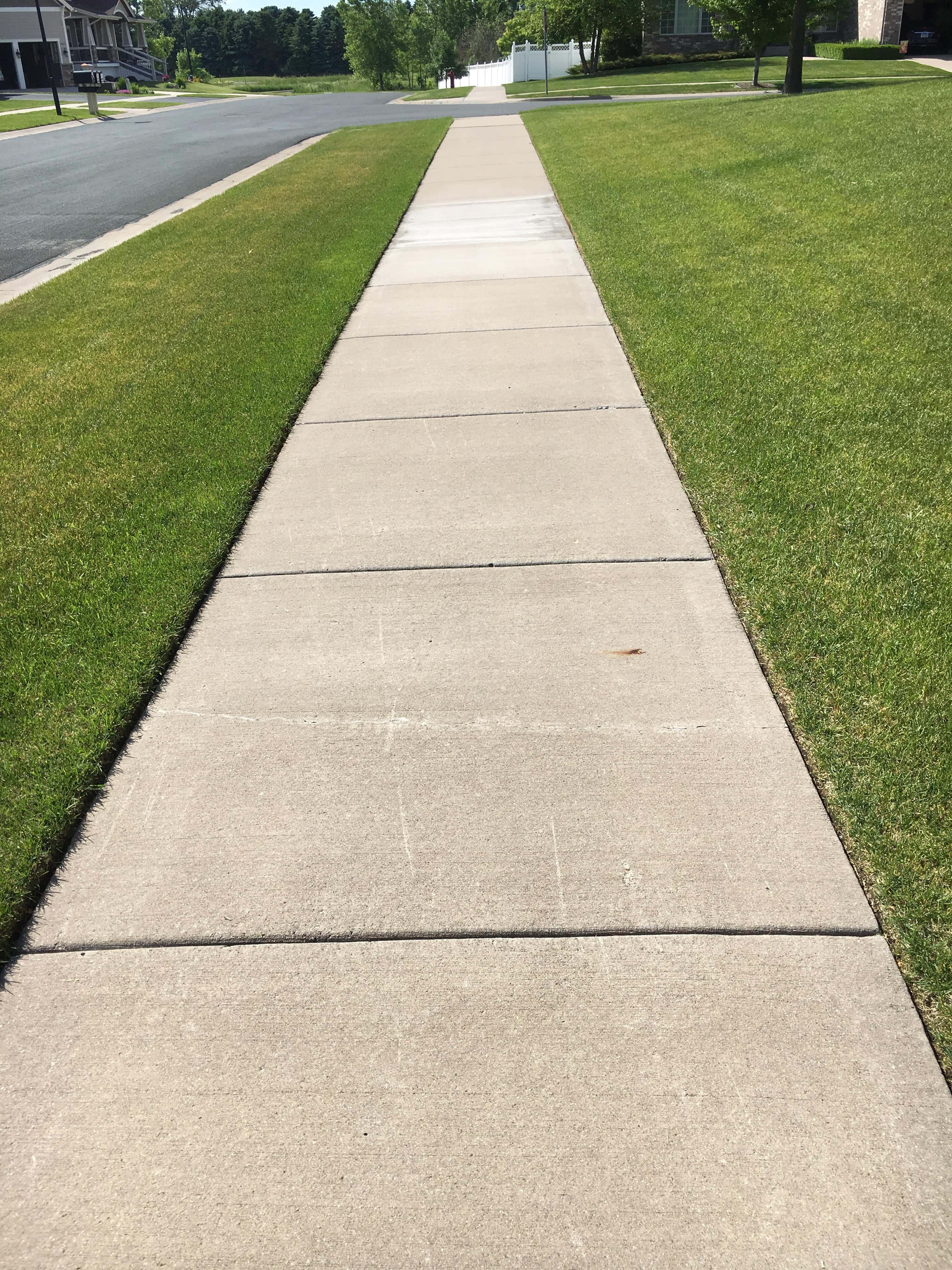Paseando tranquilamente por una acera Fondos de pantalla
