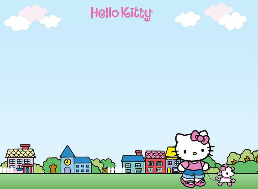 Paseo Estético de Hello Kitty Fondos de pantalla
