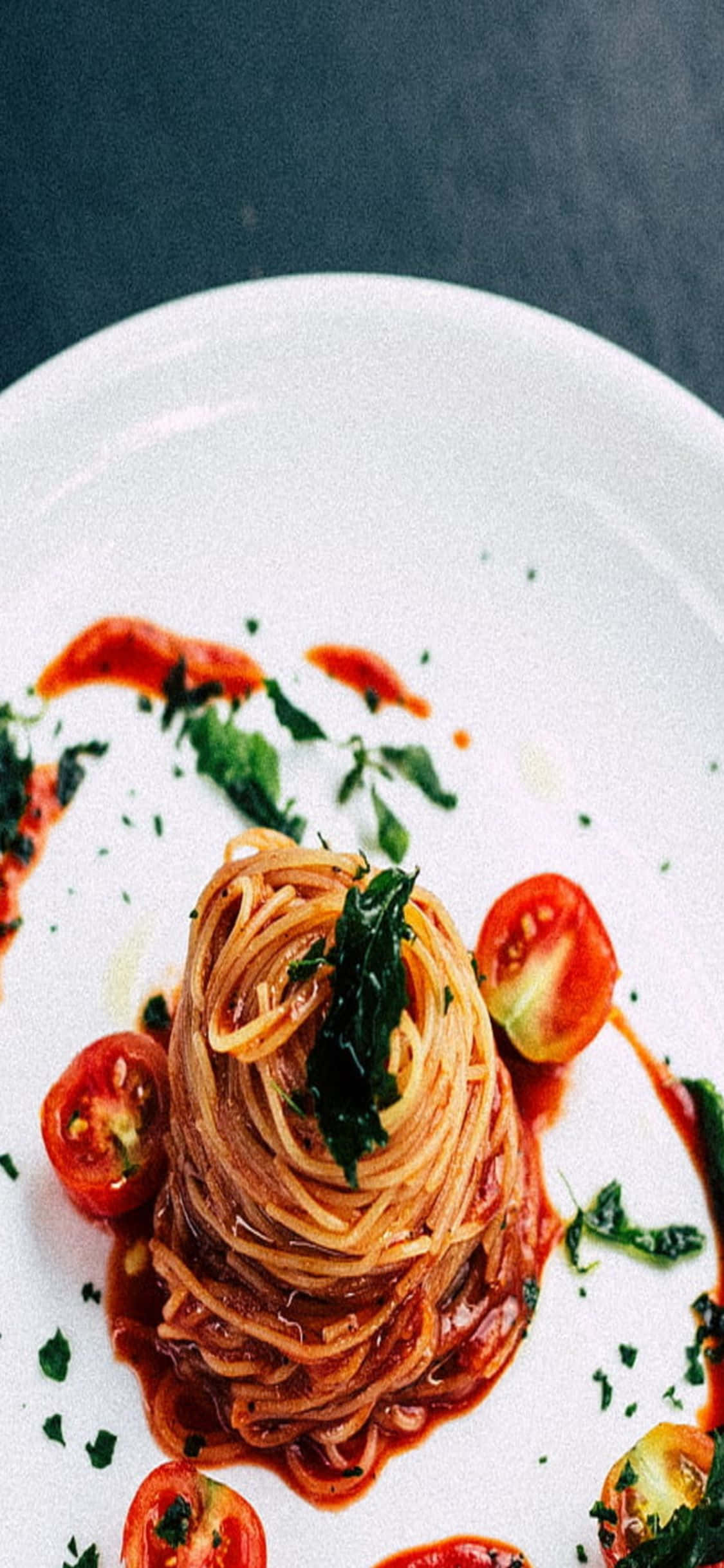 Pasta recién preparada para iPhone X Fondos de pantalla