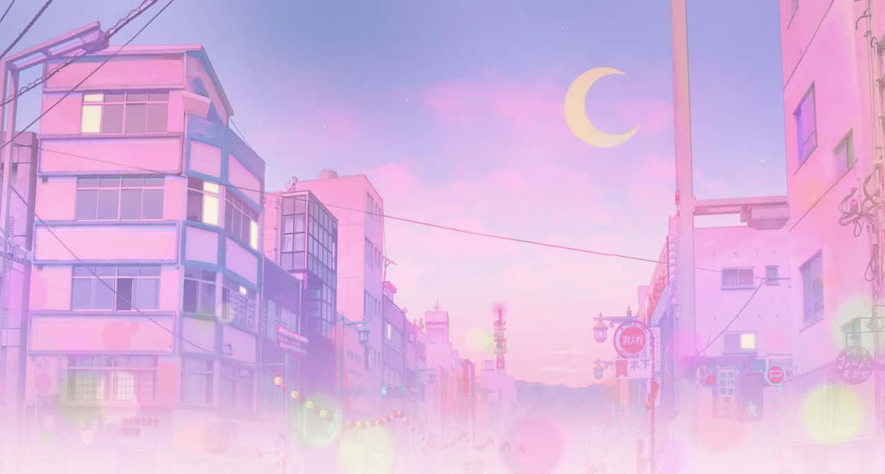 Pastel Sailor Moon Ciudad Nocturna Anime Fondos de pantalla