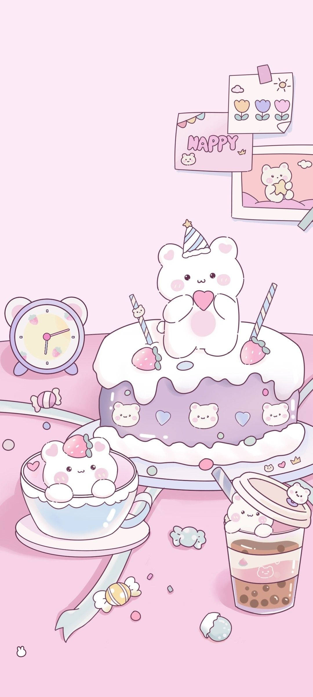 Pastel y Té Estética Suave Fondos de pantalla