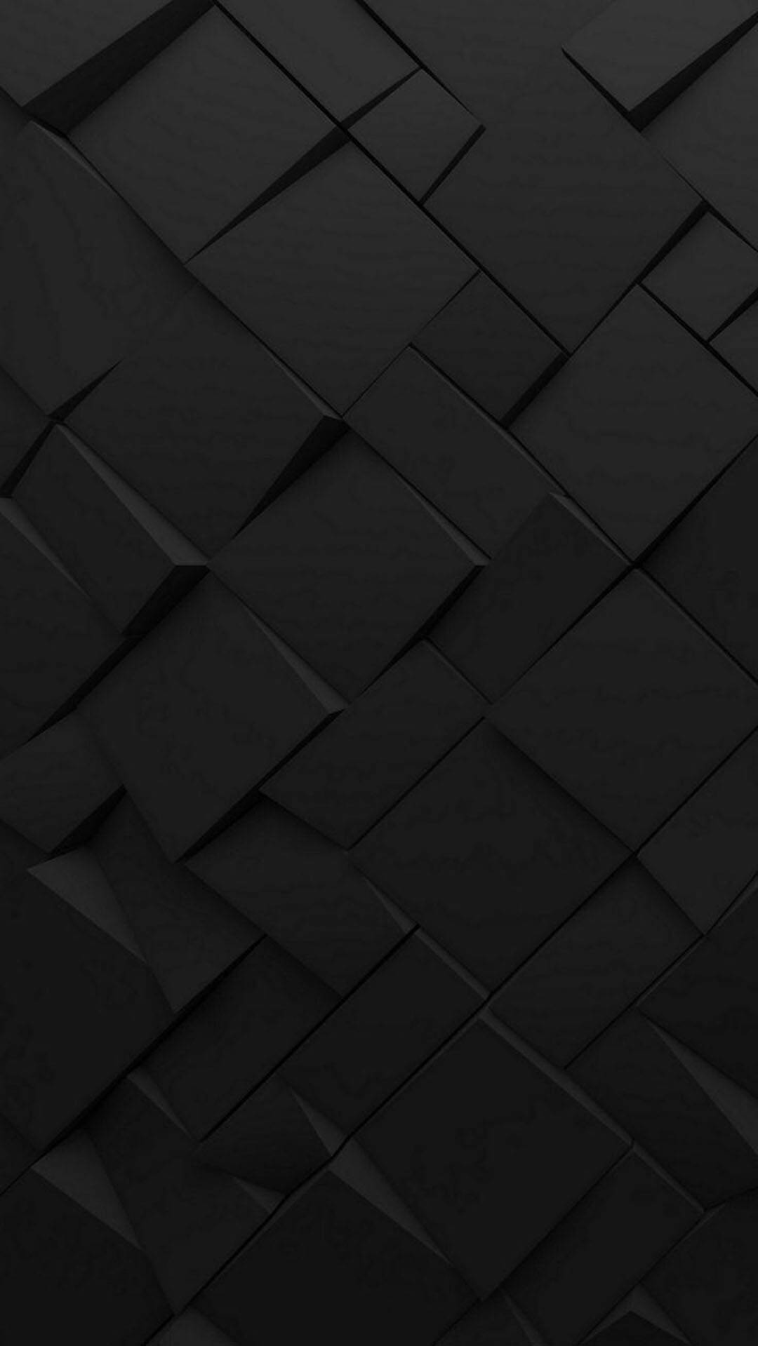Patrón abstracto 3D de cubo Android oscuro Fondos de pantalla