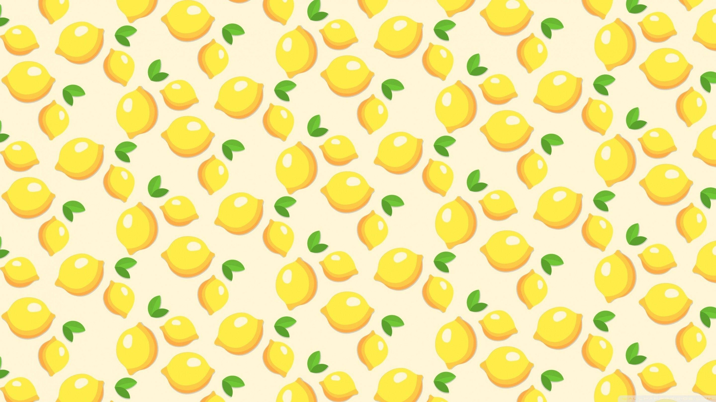 Patrón Boho Estético de Limón Fondos de pantalla