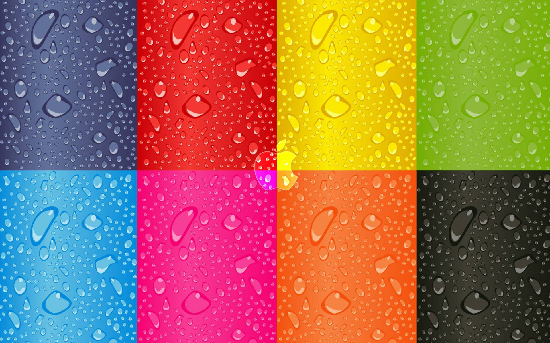 Patrón Colorido con Gotas para Escritorio Lindo Fondos de pantalla