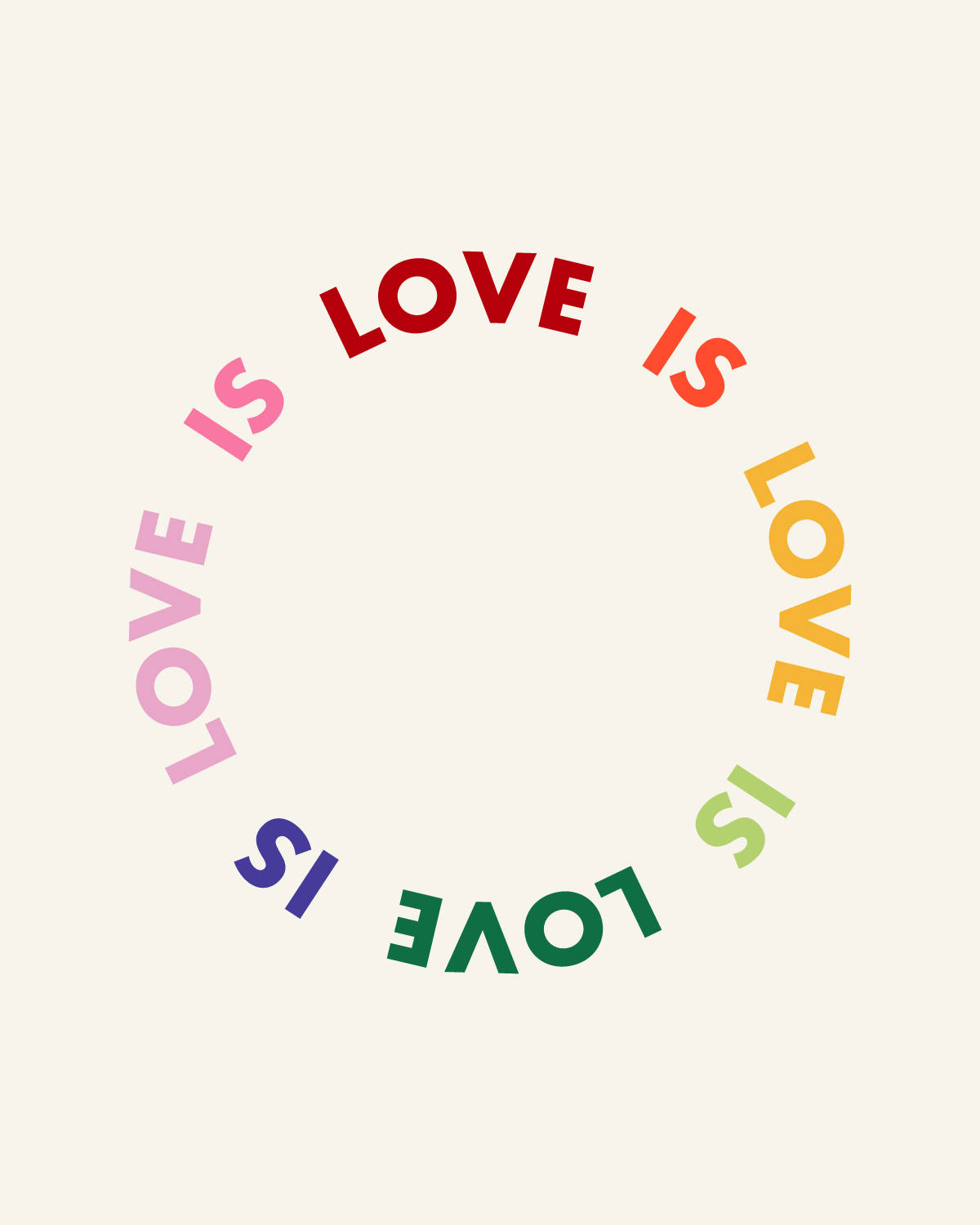 Patrón Colorido de Amor es Amor Fondos de pantalla