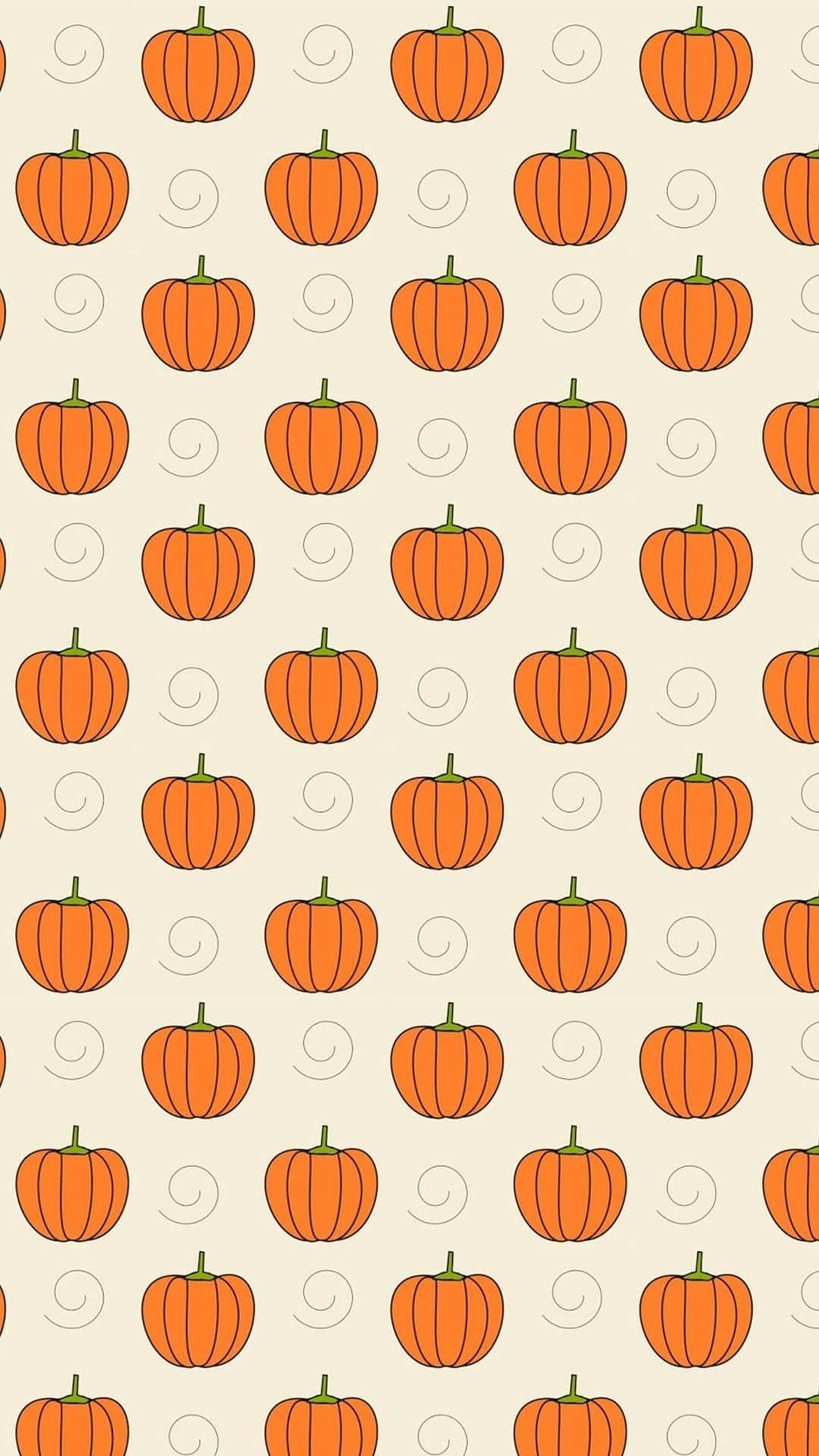 Patrón de Calabaza de Halloween Tierno y Estético Fondos de pantalla