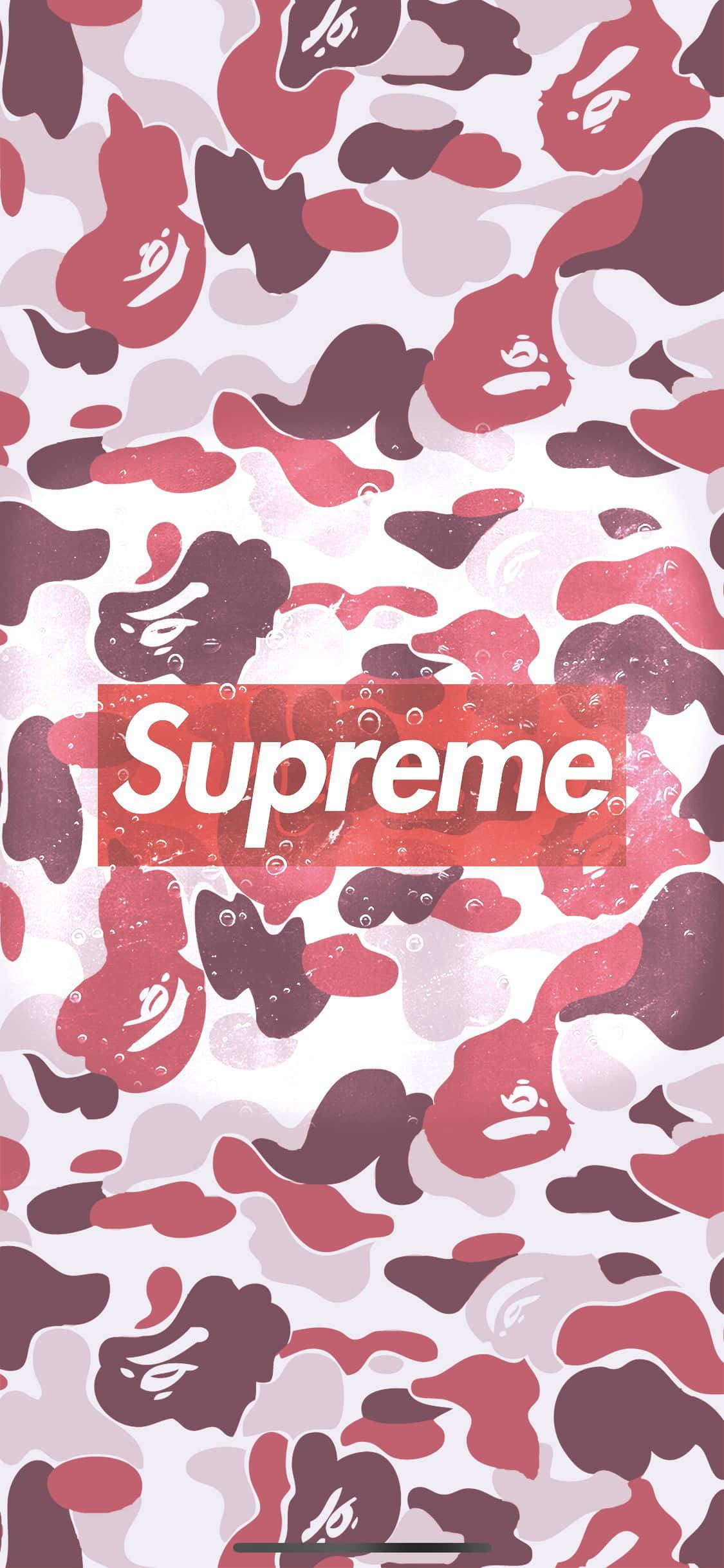 Patrón de Camuflaje Supreme para iPhone de Diseñador Fondos de pantalla