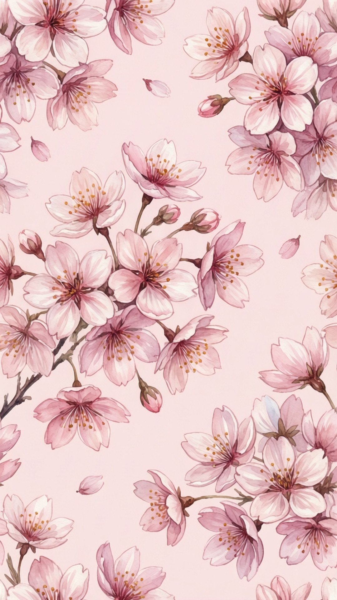 Patrón de Cerezo en Flor Fondos de pantalla